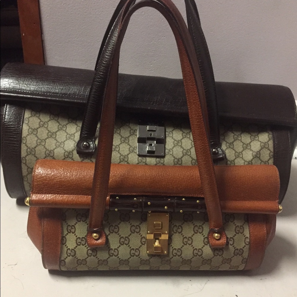 Oversized Gucci bullet purse/luggage